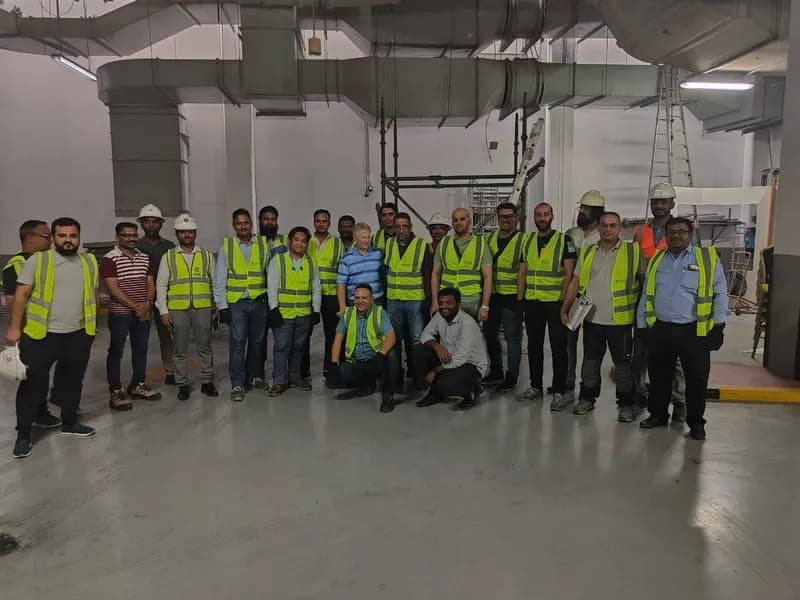 Arbrit Safety team at a training event