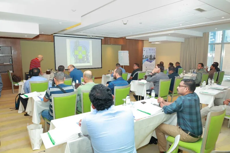 Arbrit Safety team on a training site visit