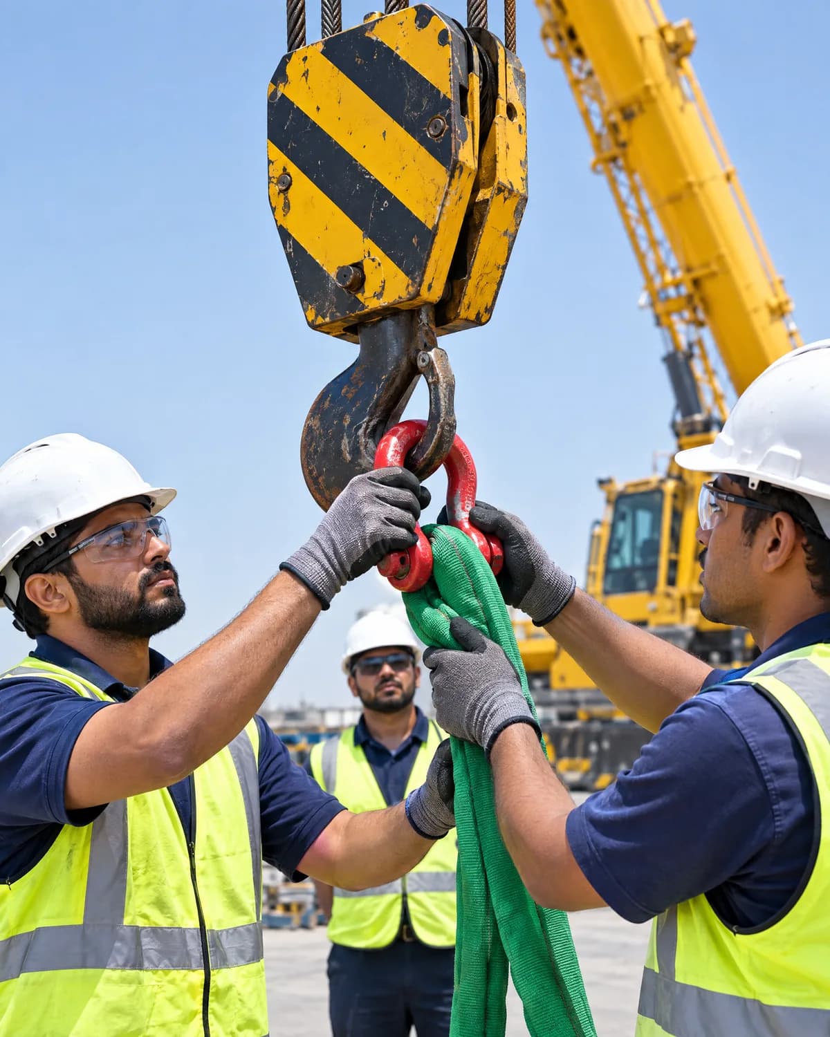 Delegates practising a hands-on safety exercise during an Arbrit Safety course